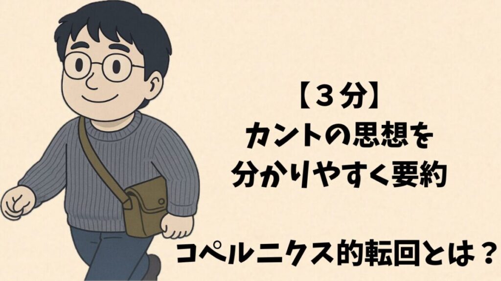 【３分】カントの思想を分かりやすく要約。コペルニクス的転回とは？