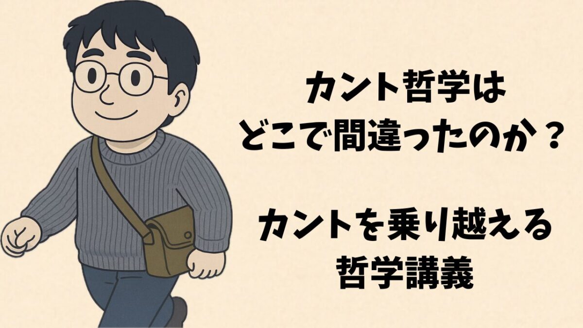 カント哲学はどこで間違ったのか?カントを乗り越える哲学講義