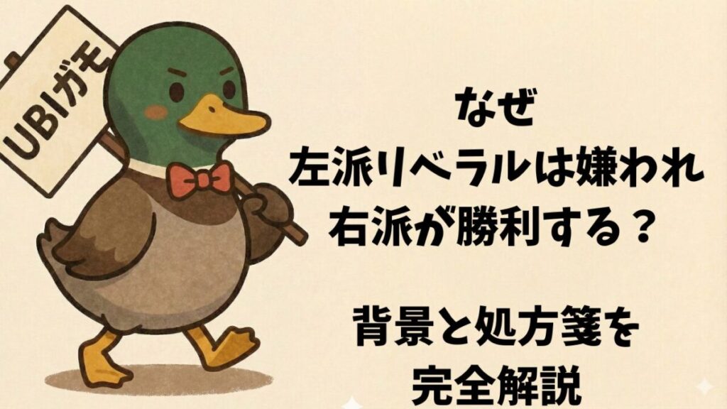 なぜ左派リベラルは嫌われ右派が勝利する？背景と処方箋を完全解説