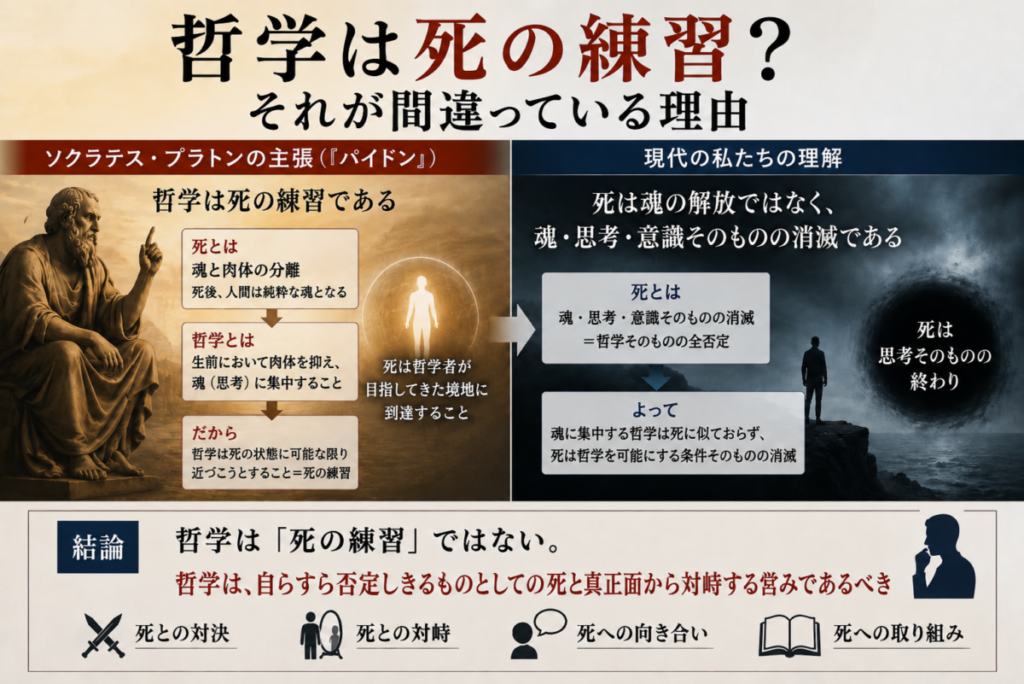 哲学は死の練習ではない